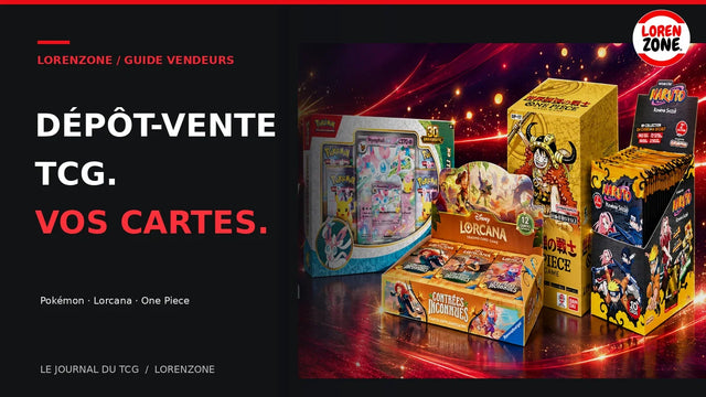 Dépôt-vente TCG : cartes et produits scellés Pokémon, One Piece et Lorcana – composition originale LorenZone