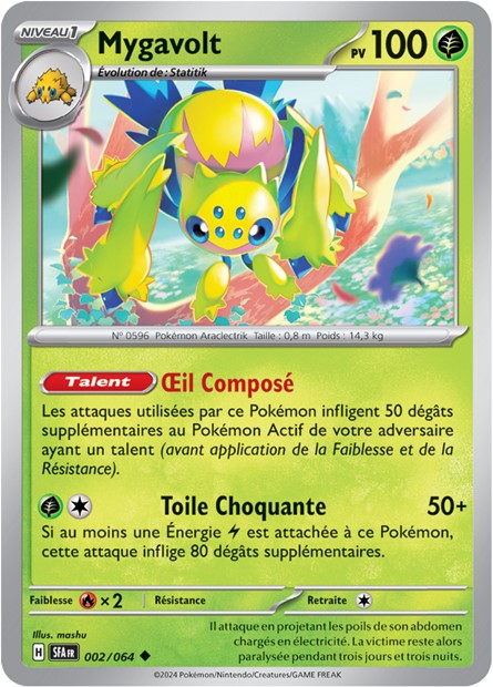 Carte Pokémon Mygavolt 002/064 Fable Nébuleuse SFA EV6_5 Neuf FR LorenZone
