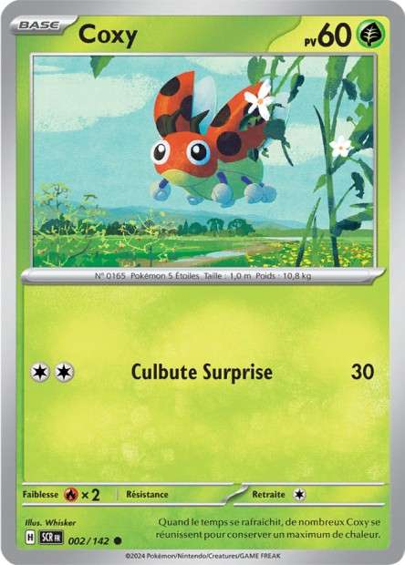Carte Pokémon Coxy 002/142 SCR Couronne Stellaire EV07 Neuf FR LorenZone
