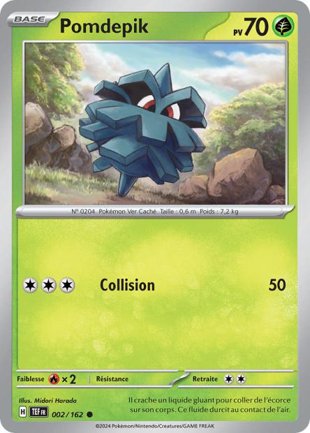 Carte Pokémon Pomdepik 002/162 TEF Forces Temporelles EV05 Neuf FR LorenZone