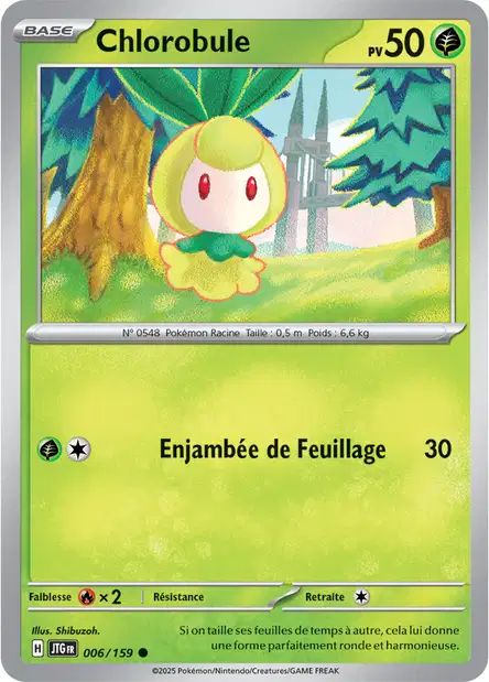 Carte Pokémon Chlorobule 006/159 JTG Aventures Ensemble EV09 Neuf FR LorenZone