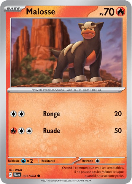 Carte Pokémon Malosse 007/064 Fable Nébuleuse SFA EV6_5 Neuf FR LorenZone