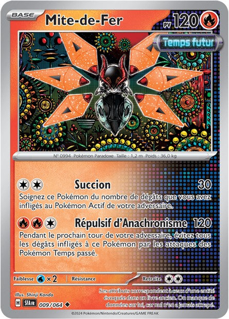 Carte Pokémon Mite-de-Fer 009/064 Fable Nébuleuse SFA EV6_5 Neuf FR LorenZone