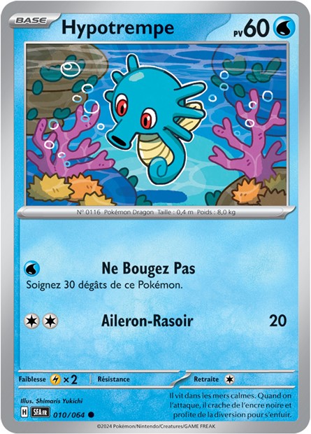 Carte Pokémon Hypotrempe 010/064 Fable Nébuleuse SFA EV6_5 Neuf FR LorenZone