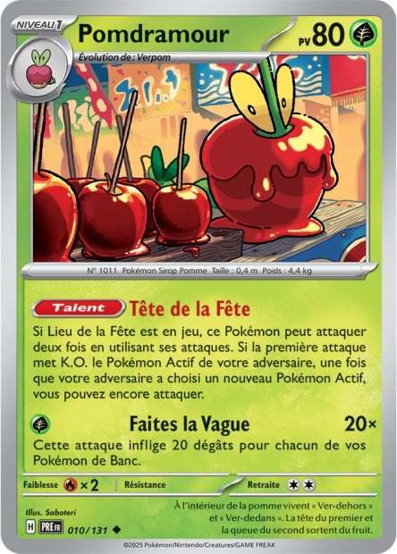 Carte Pokémon Pomdramour 010/131 Evolutions Prismatiques PRE EV8_5 Neuf FR LorenZone