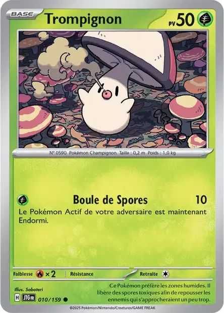 Carte Pokémon Trompignon 010/159 JTG Aventures Ensemble EV09 Neuf FR LorenZone