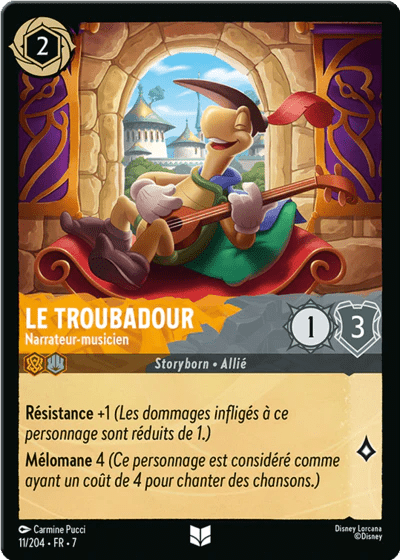 011/204 - Le Troubadour, Narrateur - musicien - LorenZone - Pokémon
