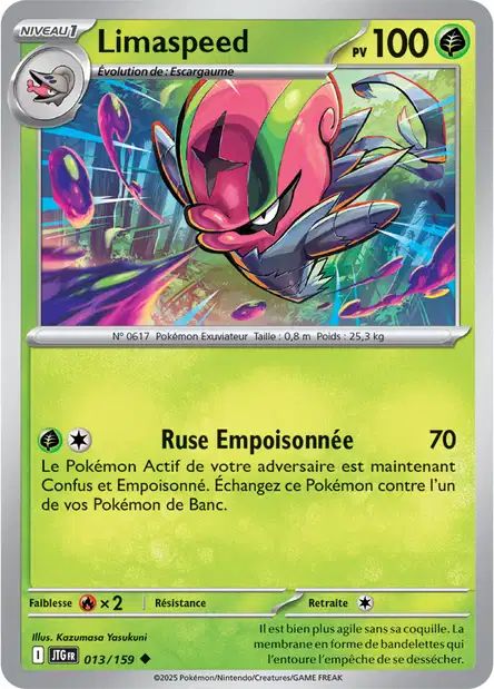 Carte Pokémon Limaspeed 013/159 JTG Aventures Ensemble EV09 Neuf FR LorenZone