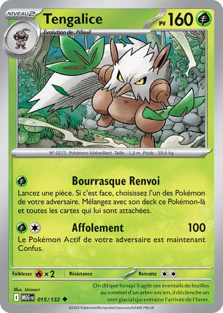 Carte Pokémon Tengalice 015/132 MEG Méga-Évolution ME01 Neuf FR LorenZone