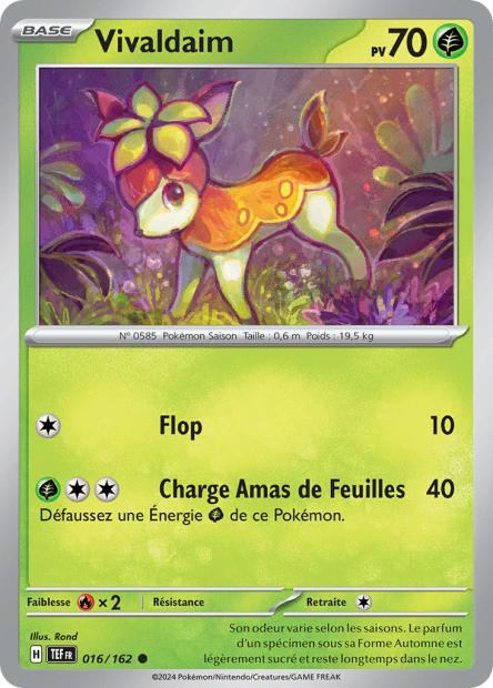 Carte Pokémon Vivaldaim 016/162 TEF Forces Temporelles EV05 Neuf FR LorenZone