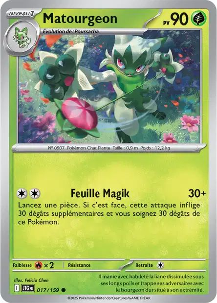 Carte Pokémon Matourgeon 017/159 JTG Aventures Ensemble EV09 Neuf FR LorenZone
