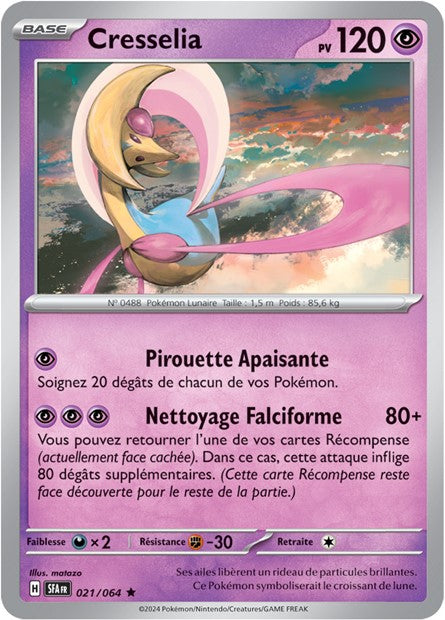 Carte Pokémon Cresselia 021/064 Fable Nébuleuse SFA EV6_5 Neuf FR LorenZone