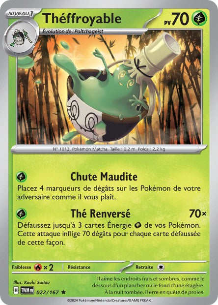 Carte Pokémon Théffroyable 022/167 TWM Mascarade Crépusculaire EV06 Neuf FR LorenZone