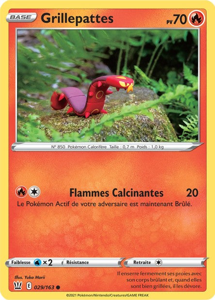 Carte Pokémon Grillepattes 029/163 SWSH5 Styles de Combat EB05 Neuf FR LorenZone