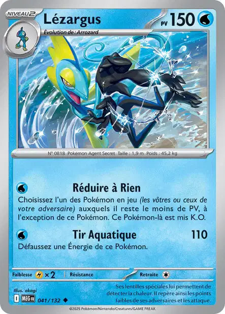Carte Pokémon Lézargus 041/132 MEG Méga-Évolution ME01 Neuf FR LorenZone
