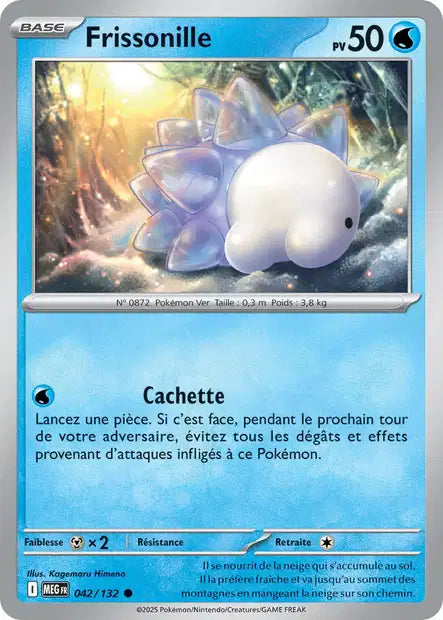 Carte Pokémon Frissonille 042/132 MEG Méga-Évolution ME01 Neuf FR LorenZone