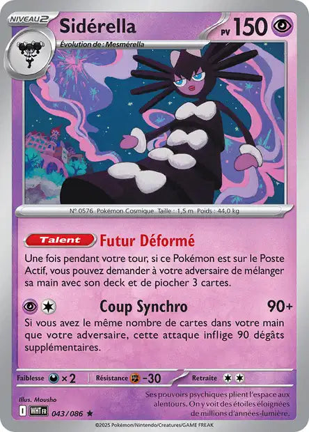 Carte Pokémon Sidérella 043/086 WHT Flamme Blanche EV10_5 Neuf FR LorenZone