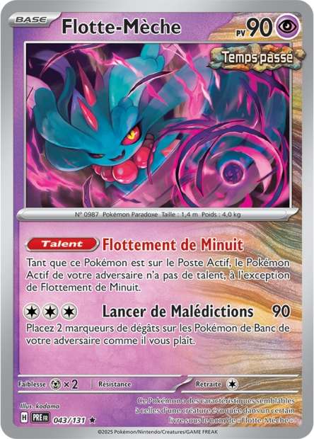 Carte Pokémon Flotte-Mèche 043/131 Evolutions Prismatiques PRE EV8_5 Neuf FR LorenZone