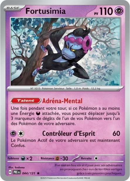 Carte Pokémon Fortusimia 044/131 Evolutions Prismatiques PRE EV8_5 Neuf FR LorenZone
