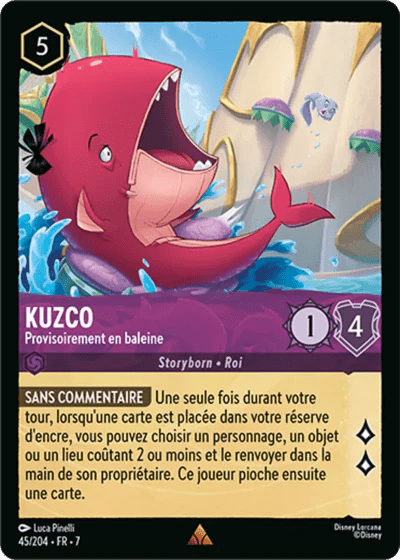 045/204 - Kuzco, Provisoirement en baleine - LorenZone - Pokémon