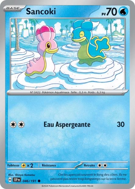 Carte Pokémon Sancoki 046/191 SSP Étincelles Déferlantes EV08 Neuf FR LorenZone