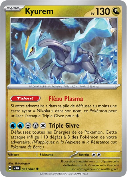 Carte Pokémon Kyurem 047/064 Fable Nébuleuse SFA EV6_5 Neuf FR LorenZone