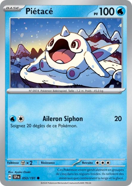 Carte Pokémon Piétacé 053/191 SSP Étincelles Déferlantes EV08 Neuf FR LorenZone