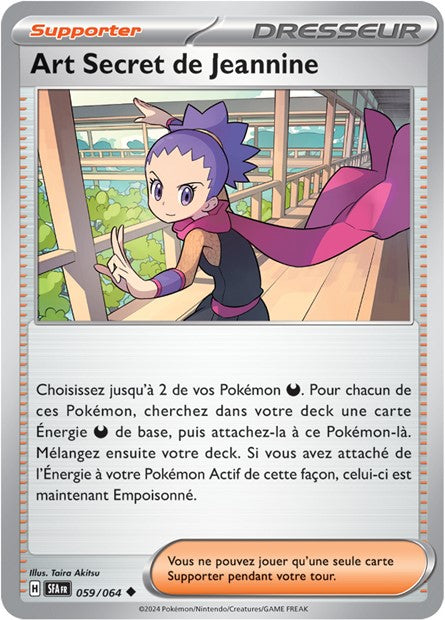 Carte Pokémon Art Secret de Jeannine 059/064 Fable Nébuleuse SFA EV6_5 Neuf FR LorenZone
