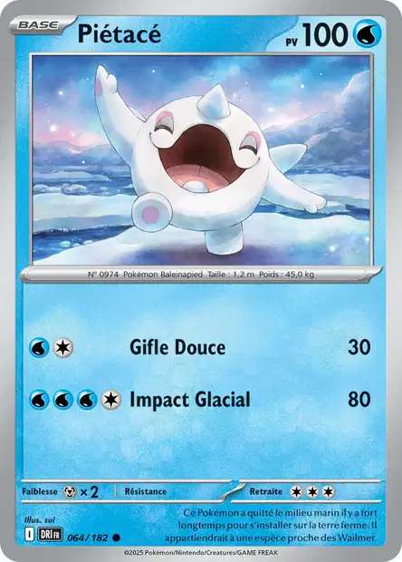 Carte Pokémon Piétacé 064/182 DRI Rivalités Destinées EV10 Neuf FR LorenZone
