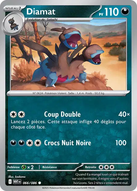Carte Pokémon Diamat 066/086 WHT Flamme Blanche EV10_5 Neuf FR LorenZone