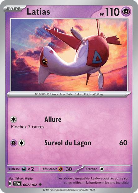 Carte Pokémon Latias 067/162 TEF Forces Temporelles EV05 Neuf FR LorenZone