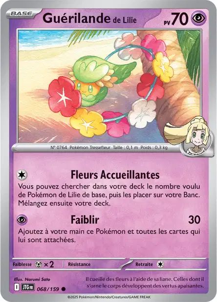 Carte Pokémon Guérilande de Lilie 068/159 JTG Aventures Ensemble EV09 Neuf FR LorenZone