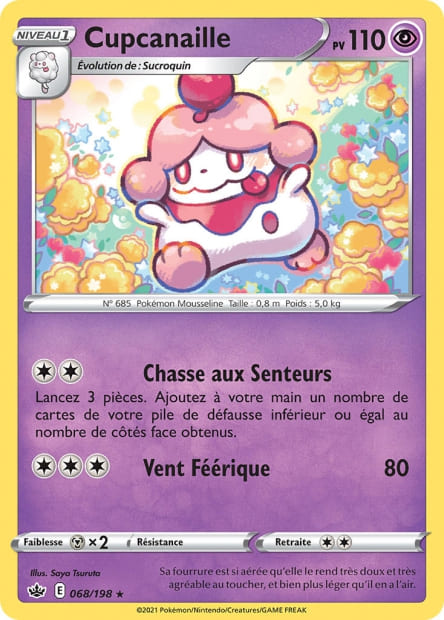 Carte Pokémon Cupcanaille 068/198 CRE Règne de Glace EB06 Neuf FR LorenZone