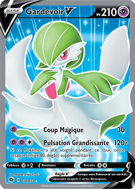 Carte Pokémon Gardevoir V  070/073 SWSH35 Voltage Eclatant EB3_5 Neuf FR LorenZone