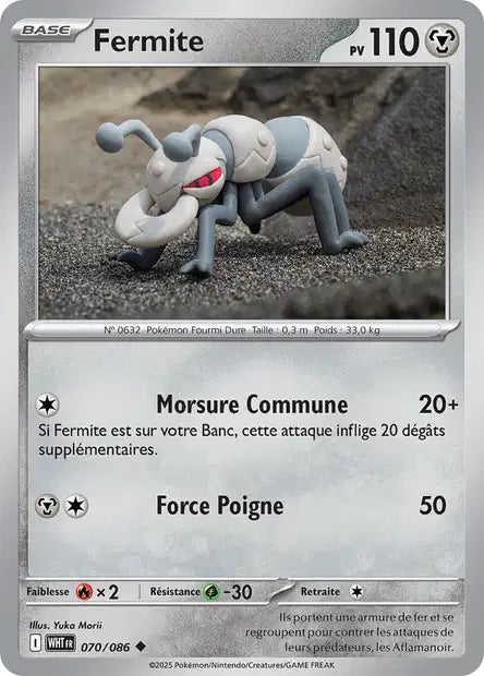 Carte Pokémon Fermite 070/086 WHT Flamme Blanche EV10_5 Neuf FR LorenZone