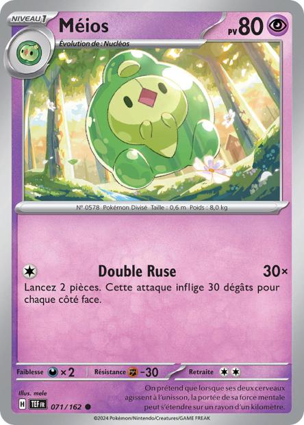 Carte Pokémon Méios 071/162 TEF Forces Temporelles EV05 Neuf FR LorenZone