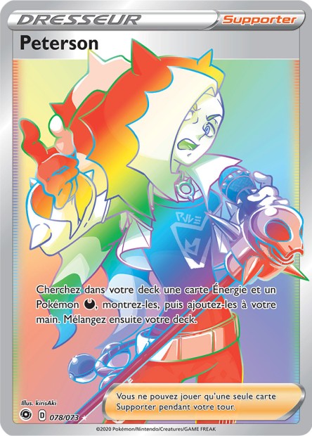 Carte Pokémon Peterson 078/073 SWSH35 Voltage Eclatant EB3_5 Neuf FR LorenZone