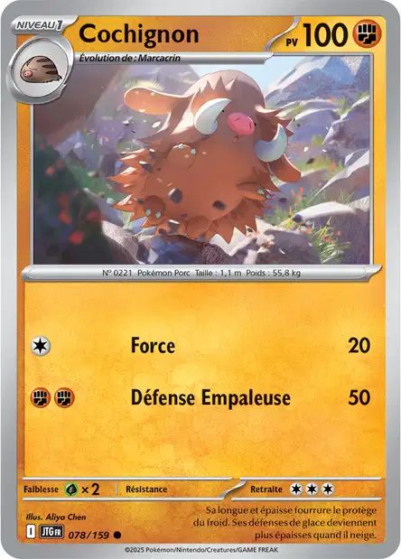 Carte Pokémon Cochignon 078/159 JTG Aventures Ensemble EV09 Neuf FR LorenZone