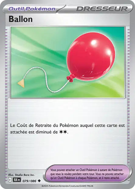 Carte Pokémon Ballon 079/086 BLK Foudre Noire EV10_5 Neuf FR LorenZone