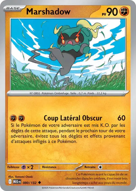 Carte Pokémon Marshadow 080/132 MEG Méga-Évolution ME01 Neuf FR LorenZone