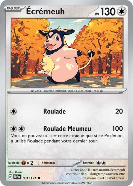Carte Pokémon Écrémeuh 081/131 Evolutions Prismatiques PRE EV8_5 Neuf FR LorenZone