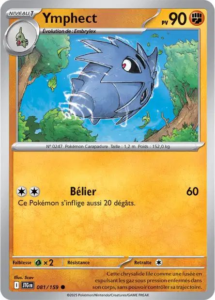 Carte Pokémon Ymphect 081/159 JTG Aventures Ensemble EV09 Neuf FR LorenZone