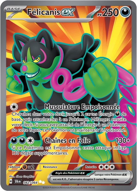 Carte Pokémon Félicanis EX 082/064 Fable Nébuleuse SFA EV6_5 Neuf FR LorenZone