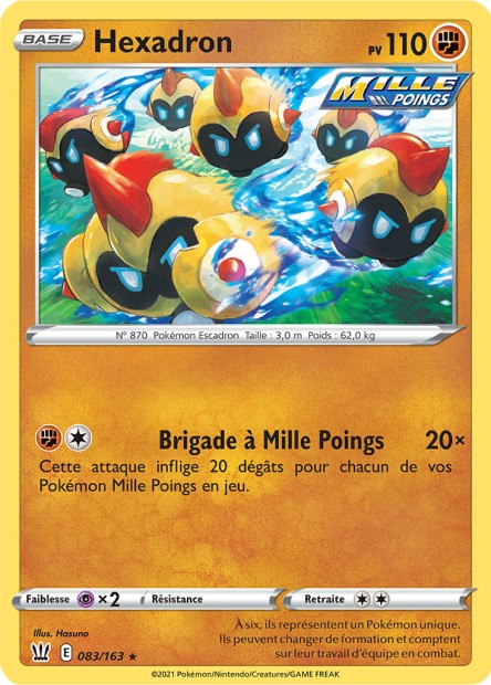 Carte Pokémon Hexadron 083/163 SWSH5 Styles de Combat EB05 Neuf FR LorenZone