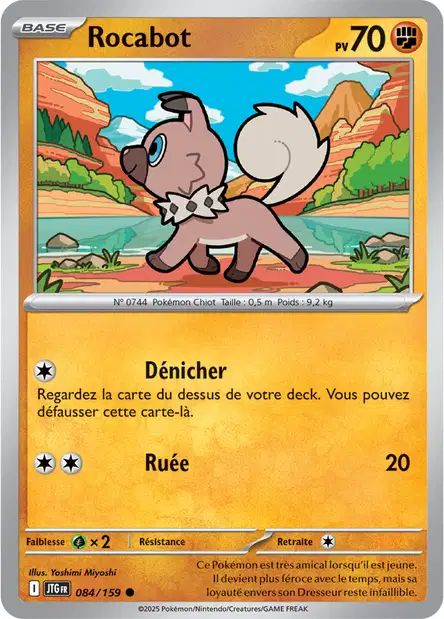 Carte Pokémon Rocabot 084/159 JTG Aventures Ensemble EV09 Neuf FR LorenZone