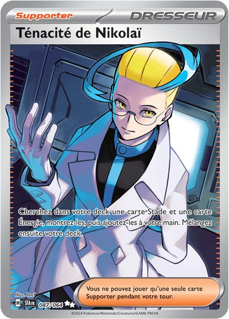 Carte Pokémon Ténacité de Nikolaï 087/064 Fable Nébuleuse SFA EV6_5 Neuf FR LorenZone