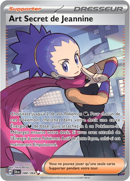 Carte Pokémon Art Secret de Jeannine 088/064 Fable Nébuleuse SFA EV6_5 Neuf FR LorenZone