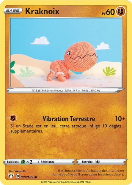 Carte Pokémon Kraknoix 089/189 SWSH3 Ténèbres Embrasées EB03 Neuf FR LorenZone