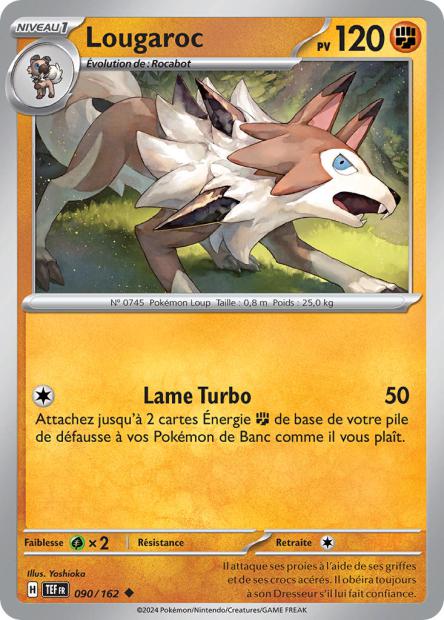 Carte Pokémon Lougaroc 090/162 TEF Forces Temporelles EV05 Neuf FR LorenZone