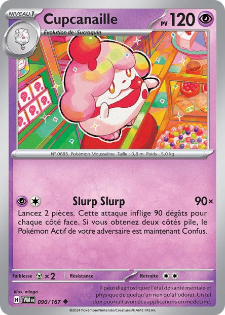 Carte Pokémon Cupcanaille 090/167 TWM Mascarade Crépusculaire EV06 Neuf FR LorenZone